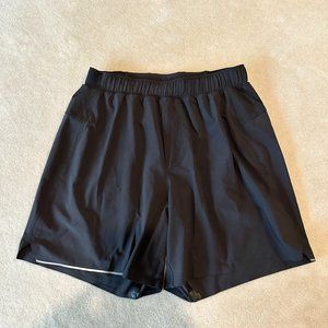 Lululemon Surge Lined 6" Black Men's Size Small Running Shorts
